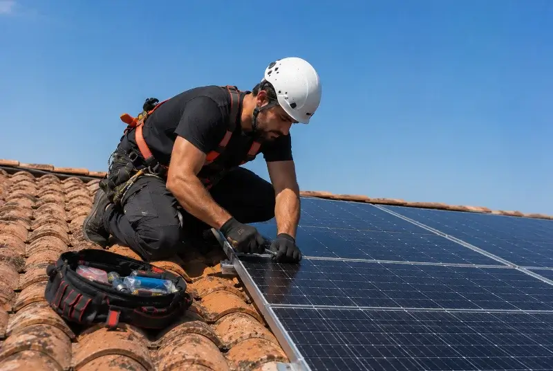 Maintenance et monitoring de panneaux solaires à Colombier-Saugnieu